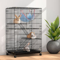 Thumbnail for i.Pet Rabbit Cage Indoor Hutch Guinea Pig Bunny Ferret Hamster Pet Cage Outdoor