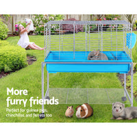 Thumbnail for i.Pet Rabbit Cage Hutch Cages Indoor Hamster Enclosure Carrier Bunny Blue