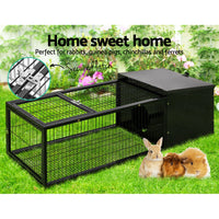 Thumbnail for i.Pet Rabbit Cage Hutch Cages Indoor Outdoor Hamster Enclosure Pet Metal Carrier 122CM Length