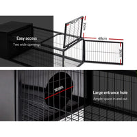 Thumbnail for i.Pet Rabbit Cage Hutch Cages Indoor Outdoor Hamster Enclosure Pet Metal Carrier 122CM Length