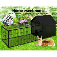 Thumbnail for i.Pet Rabbit Cage Hutch Cages Indoor Outdoor Hamster Enclosure Pet Metal Carrier 162CM Length