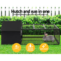 Thumbnail for i.Pet Rabbit Cage Hutch Cages Indoor Outdoor Hamster Enclosure Pet Metal Carrier 162CM Length