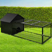 Thumbnail for i.Pet Rabbit Cage Hutch Cages Indoor Outdoor Hamster Enclosure Pet Metal Carrier 162CM Length