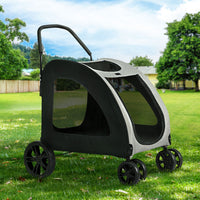 Thumbnail for i.Pet Pet Dog Stroller Pram Large Carrier Cat Travel Foldable Strollers 4 Wheels