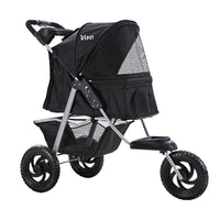 Thumbnail for i.Pet Pet Stroller Dog Carrier Foldable Pram Large Black