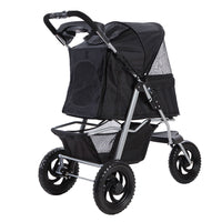 Thumbnail for i.Pet Pet Stroller Dog Carrier Foldable Pram Large Black