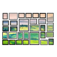 Thumbnail for Artiss Photo Frames 30PCS  8x10in 5x7in 4x6in 3.5x5in Hanging Wall Frame Black