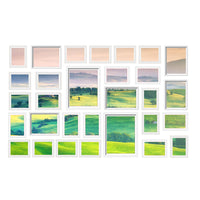 Thumbnail for Artiss Photo Frames 30PCS  8x10in 5x7in 4x6in 3.5x5in Hanging Wall Frame White