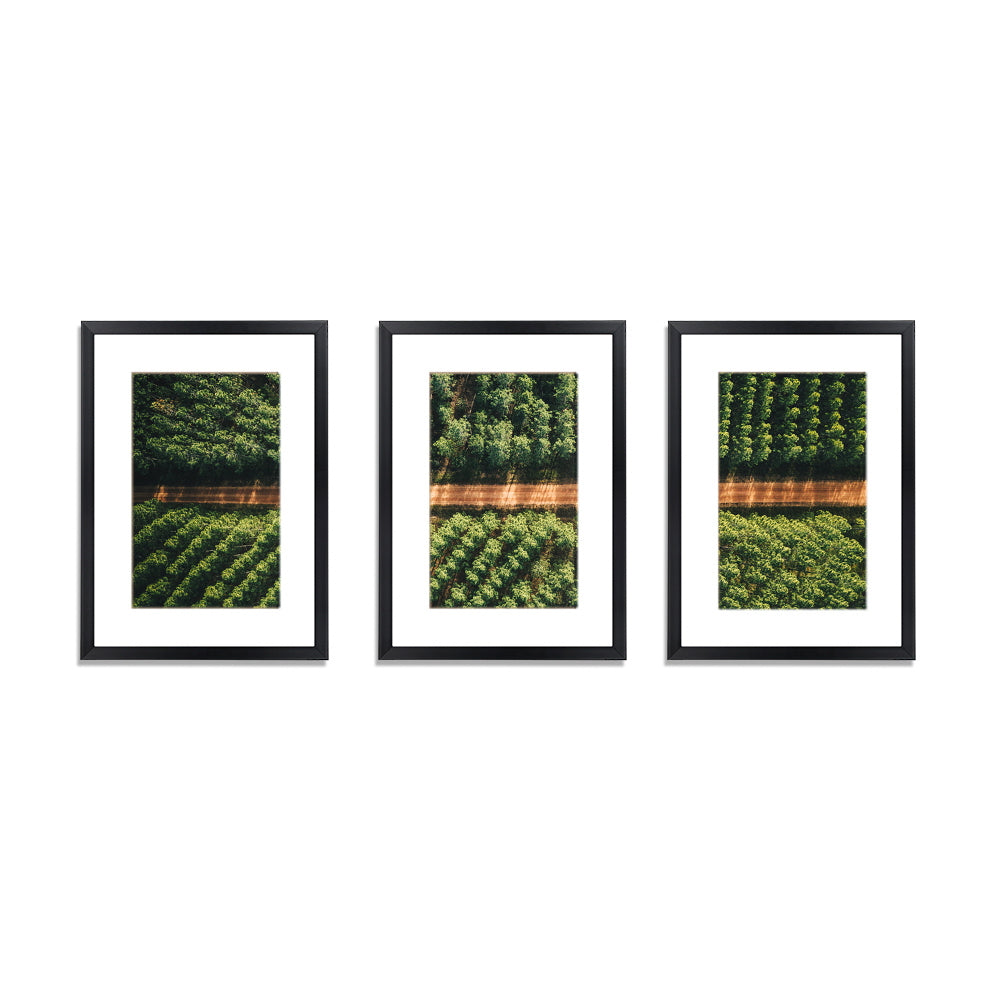 3 PCS Black A3 Photo Frame Wall Set - Home Decor Art Gift Present