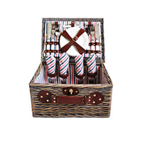 Thumbnail for Alfresco 4 Person Picnic Basket Baskets Deluxe Outdoor Corporate Gift Blanket