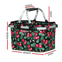 Thumbnail for Alfresco Picnic Bag Basket Folding Large Hamper Camping Hiking Insulated