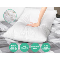 Thumbnail for Giselle Bedding Duck Feather Down Twin Pack Pillow