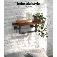 Thumbnail for Artiss Display Shelves Wall Shelves Floating Bookshelf DIY Pipe Shelf Rustic Brackets Industrial