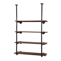 Thumbnail for Artiss Wall Display Shelves Industrial Bookshelf DIY Pipe Shelf Rustic Brackets