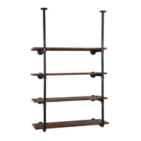 Thumbnail for Artiss Wall Display Shelves Industrial Bookshelf DIY Pipe Shelf Rustic Brackets