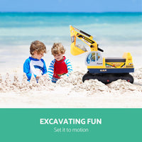 Thumbnail for Keezi Kids Ride On Excavator - Yellow