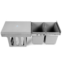 Thumbnail for Cefito 2x15L Pull Out Bin - Grey