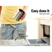 Thumbnail for Cefito 2x15L Pull Out Bin - Grey