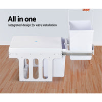 Thumbnail for Cefito 2x15L Pull Out Bin - White