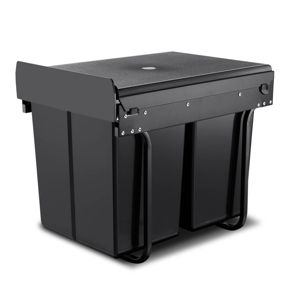 Cefito 2x20L Pull Out Bin - Black