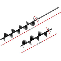 Thumbnail for Giantz Power Garden Spiral Auger Hole Digger Earth Drill Bit Φ75x300 & 600mm