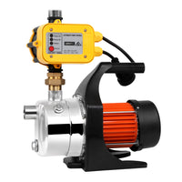 Thumbnail for Giantz Garden Water Pump High Pressure 1500W Tank Rain Farm Irrigation House Yellow