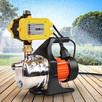 Thumbnail for Giantz Garden Water Pump High Pressure 1500W Tank Rain Farm Irrigation House Yellow