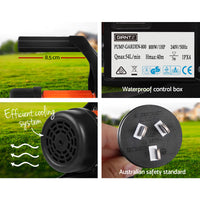 Thumbnail for Giantz Garden Water Pump High Pressure 800W Tank Rain Farm Irrigation House Black