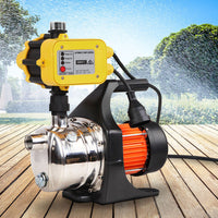 Thumbnail for Giantz Garden Water Jet Pump High Pressure 1100W Tank Rain Farm Irrigation Yellow