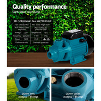 Thumbnail for Giantz Peripheral Pump Clean Water Garden Boiler Car Wash Irrigation QB80