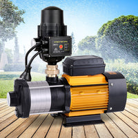 Thumbnail for Giantz Multi Stage Water Pump Pressure Rain Tank Garden Farm House Irrigation 2000W Black Controller