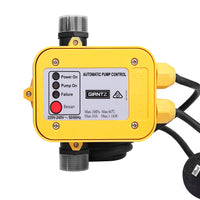 Thumbnail for Giantz Water Pressure Pump Controller Auto Switch Control Electric Electronic Yellow