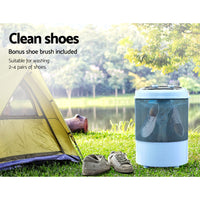 Thumbnail for Devanti 3KG Mini Portable Washing Machine Shoes Wash Top Load Spin Camp Caravan