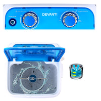 Thumbnail for Devanti 4.6KG Mini Portable Washing Machine