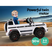 Thumbnail for Mercedes-Benz Kids Ride On Car Electric AMG G63 Licensed Remote Cars 12V White