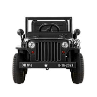 Thumbnail for Rigo Kids Ride On Car Off Road Military Toy Cars 12V Black