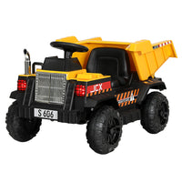 Thumbnail for Rigo Kids Ride On Car Dumptruck 12V Electric Bulldozer Toys Cars Battery Yellow