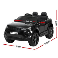 Thumbnail for Kids Ride On Car Licensed Land Rover 12V Electric Car Toys Battery Remote Black