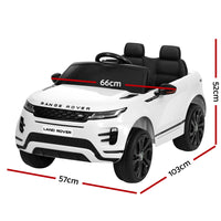 Thumbnail for Kids Ride On Car Licensed Land Rover 12V Electric Car Toys Battery Remote White