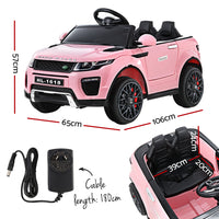 Thumbnail for Rigo Kids Ride On Car Electric 12V Remote Toy Cars Battery SUV Toys Pink