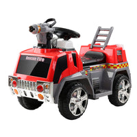 Thumbnail for Rigo Kids Ride On Fire Truck Motorbike Motorcycle Car Red Grey