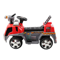 Thumbnail for Rigo Kids Ride On Fire Truck Motorbike Motorcycle Car Red Grey