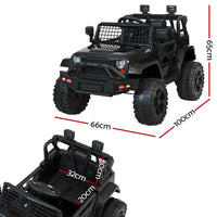 Thumbnail for Rigo Kids Ride On Car Electric 12V Car Toys Jeep Battery Remote Control Black