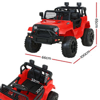 Thumbnail for Rigo Kids Ride On Car Electric 12V Car Toys Jeep Battery Remote Control Red