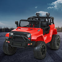 Thumbnail for Rigo Kids Ride On Car Electric 12V Car Toys Jeep Battery Remote Control Red