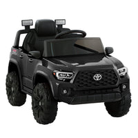 Thumbnail for Toyota Ride On Car Kids Electric Toy Cars Tacoma Off Road Jeep 12V Battery Black