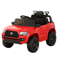 Thumbnail for Toyota Ride On Car Kids Electric Toy Cars Tacoma Off Road Jeep 12V Battery Red