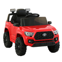 Thumbnail for Toyota Ride On Car Kids Electric Toy Cars Tacoma Off Road Jeep 12V Battery Red