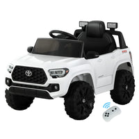 Thumbnail for Toyota Ride On Car Kids Electric Toy Cars Tacoma Off Road Jeep 12V Battery White