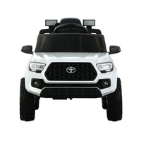 Thumbnail for Toyota Ride On Car Kids Electric Toy Cars Tacoma Off Road Jeep 12V Battery White